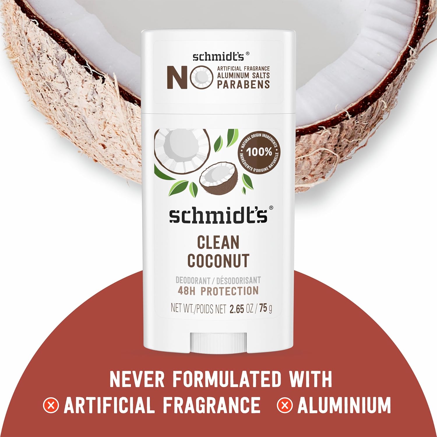 Schmidt's Aluminum Free Natural Deodorant for Women and Men, Sandalwood and Citrus & Aluminum-Free Vegan Deodorant Clean Coconut for Women and Men - Image 8