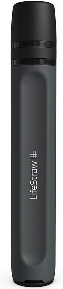 LifeStraw Peak Series - Personal Water Filter Straw for Backup Filtration, Emergency, Survival, and Ultralight Hydration, BPA-Free, Dark Mountain Gray - Image 2