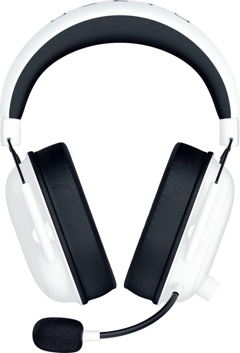 Razer BlackShark V2 HyperSpeed Wireless Gaming Headset - THX Spatial Audio - Bendable Mic - 50mm Drivers - 2.4GHz, Bluetooth or USB - 70 Hr Battery w/USB Type C Charging - White (Renewed) - Image 4