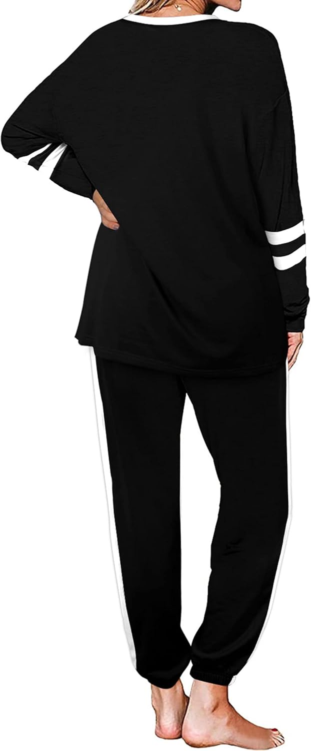 Aloodor Sweatsuit for Women 2 Piece Outfits for Womens Crewneck Sweatshirts Pullover - Image 6