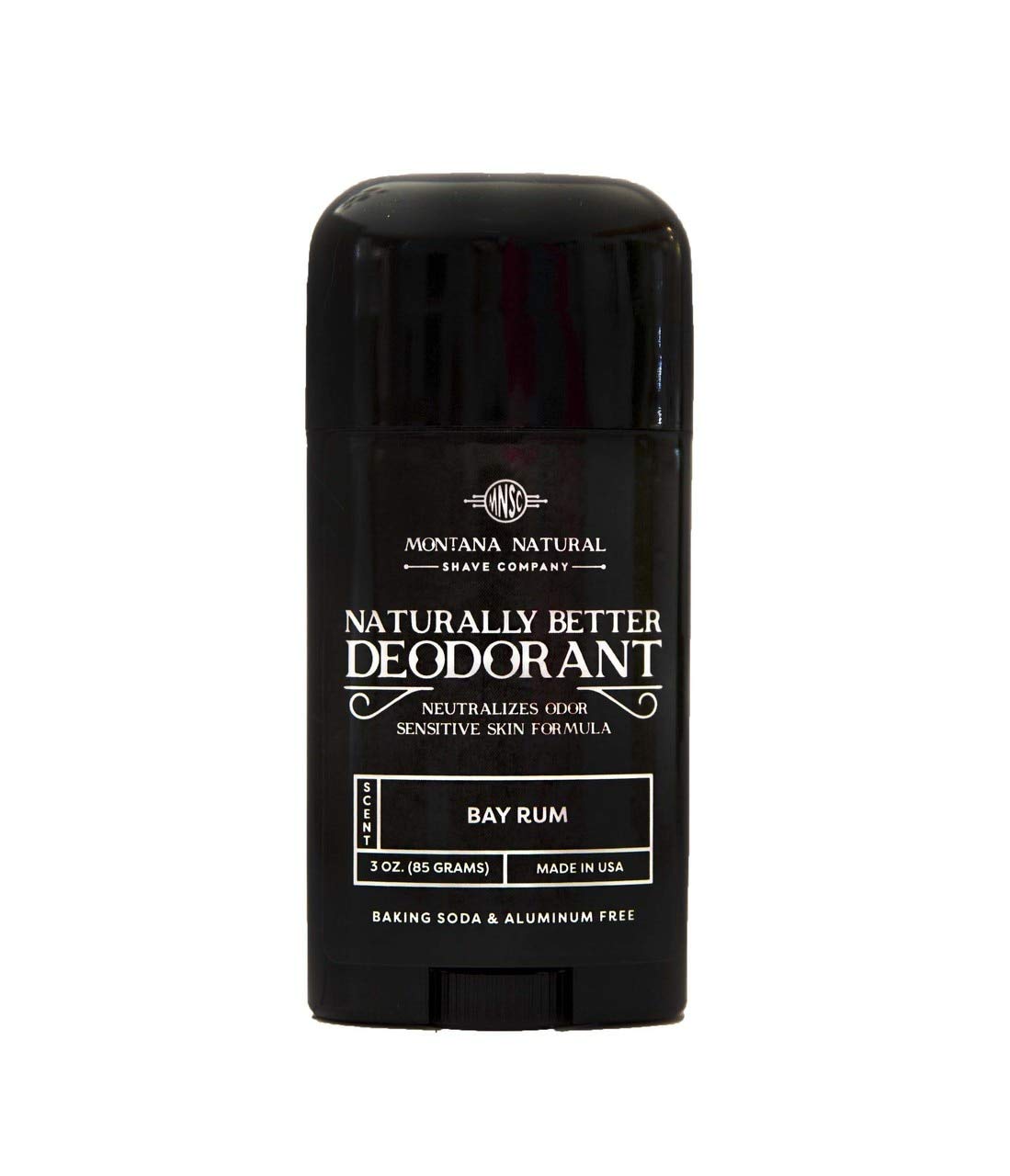 MNSC Bay Rum Naturally Better Deodorant - Magnesium and Activated Charcoal - Sensitive Skin Formula, Aluminum-Free, Baking Soda-Free, All-Natural, Plant-Derived, Made in USA - Image 2