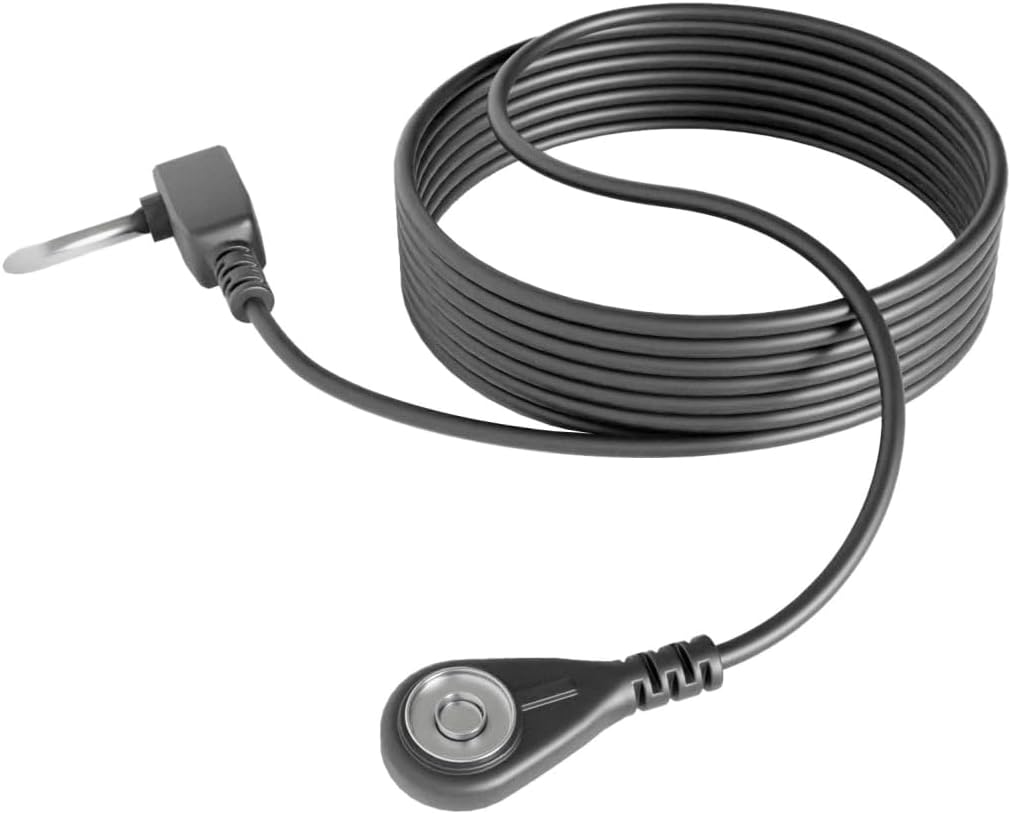 hooga Grounding Cord, Earth Connected 15 Foot High Continuity Cord for Grounding Mat, Snap Connect. Fits Most Popular Brands. Use with Grounding Mats, Pads, Sheets, Blankets, Pillow Cases, Clothing. - Image 2