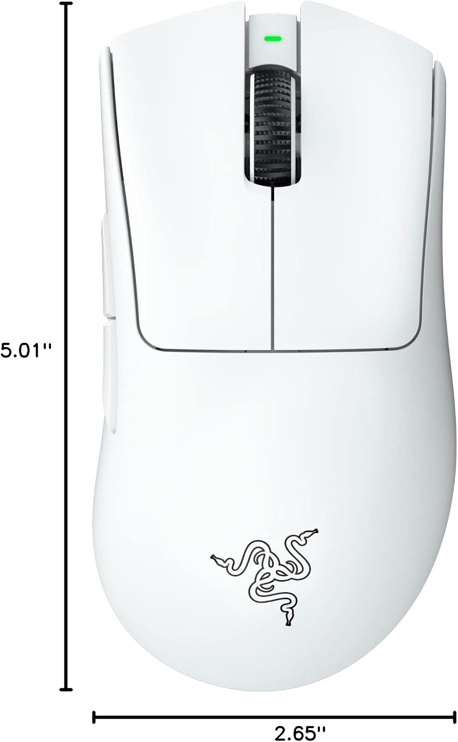 Razer DeathAdder V3 Pro Gaming Mouse: 64g Ultra Lightweight - Focus Pro 30K Optical Sensor - Fast Optical Switches - HyperSpeed Wireless - 5 Programmable Buttons - 90 Hr Battery - White (Renewed) - Image 7