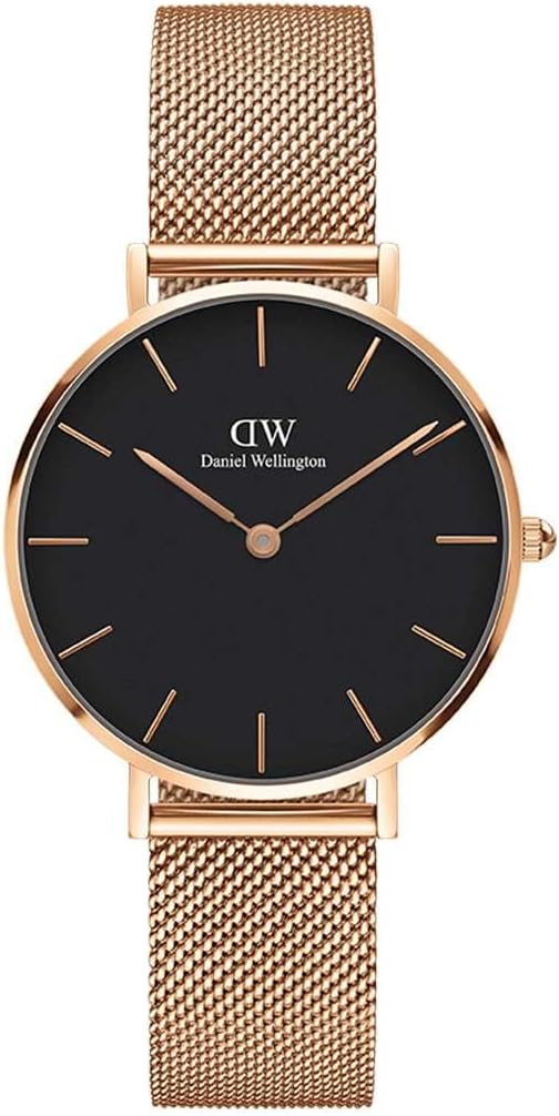 Daniel Wellington Petite Melrose 32mm Women's Watch, Stainless Steel (316L) Rose Gold Watch for Women - Image 2