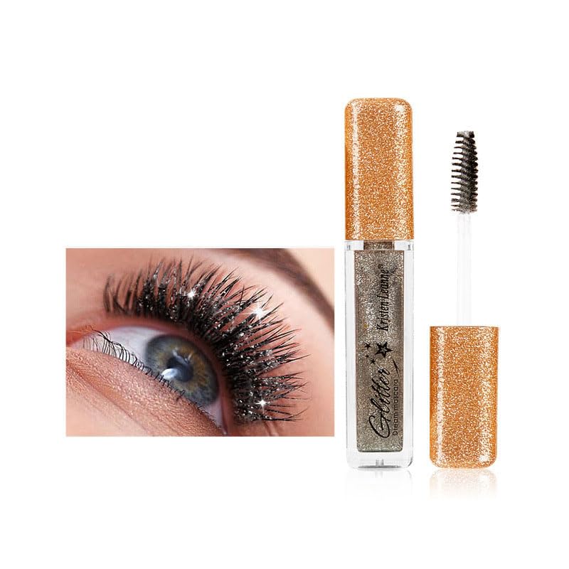 Glitter Mascara,Volume And Length,Tubing,Mascara Wands,Eyelash,Lash Primer,Tint,Make up (Black, 33g) - Image 2