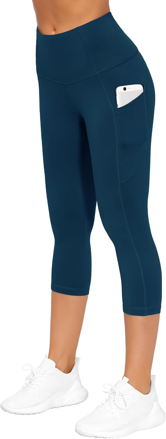 THE GYM PEOPLE Womens' Yoga Pants High Waist with Pocket Tummy Control - Image 3