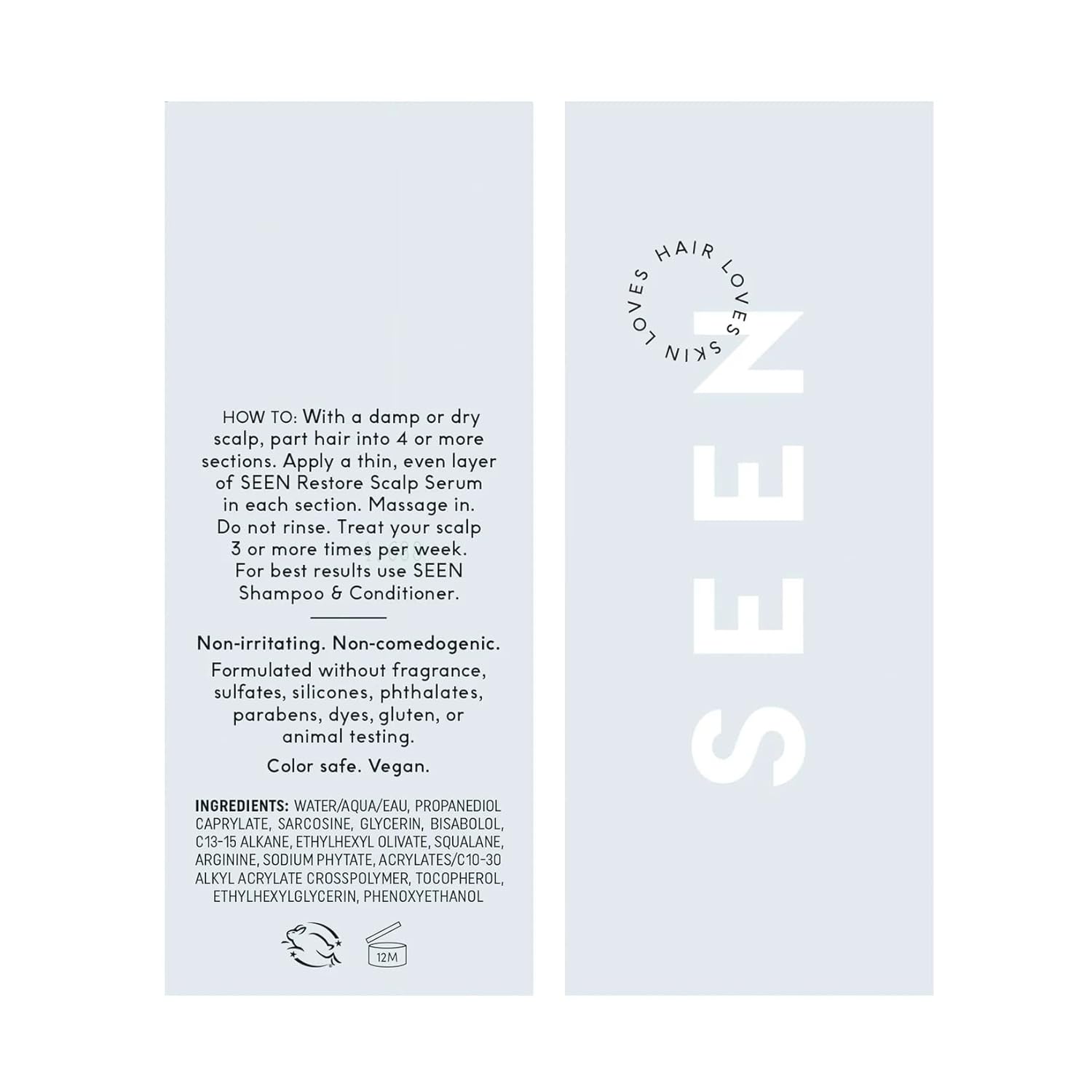 SEEN Restore Scalp Serum, Fragrance-Free - Clinically Proven, Dermatologist-Developed Hydrating Serum, Promotes Healthy Scalp, Safe for Sensitive & Eczema-Prone Skin - Image 2