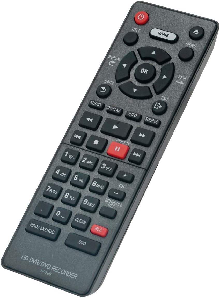 NC266UH NC266 Replacement Remote Control Applicable for Magnavox HD DVR DVD Recorder MDR868H MDR868H/F7 MDR865H MDR865H/F7 MDR867H MDR867H/F7 MDR515H/F7 - Image 3