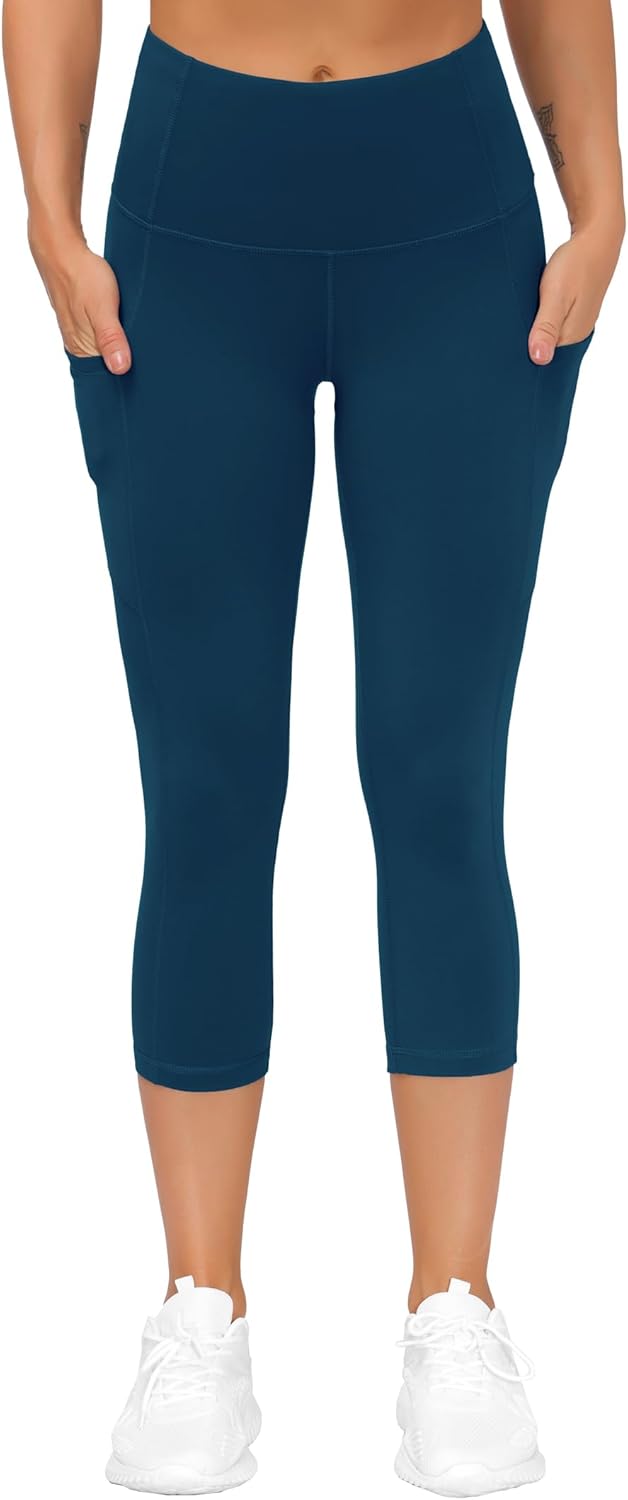 THE GYM PEOPLE Womens' Yoga Pants High Waist with Pocket Tummy Control - Image 4