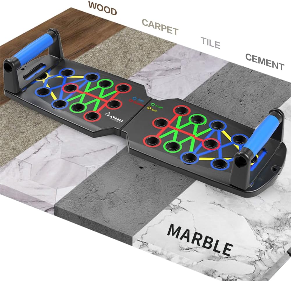 Push Up Board, Portable Multi-Function fitness Push-Up Board, Detachable and Portable with Non Slip Pushup Handles for floor, Push up board for Men and Women - Image 6