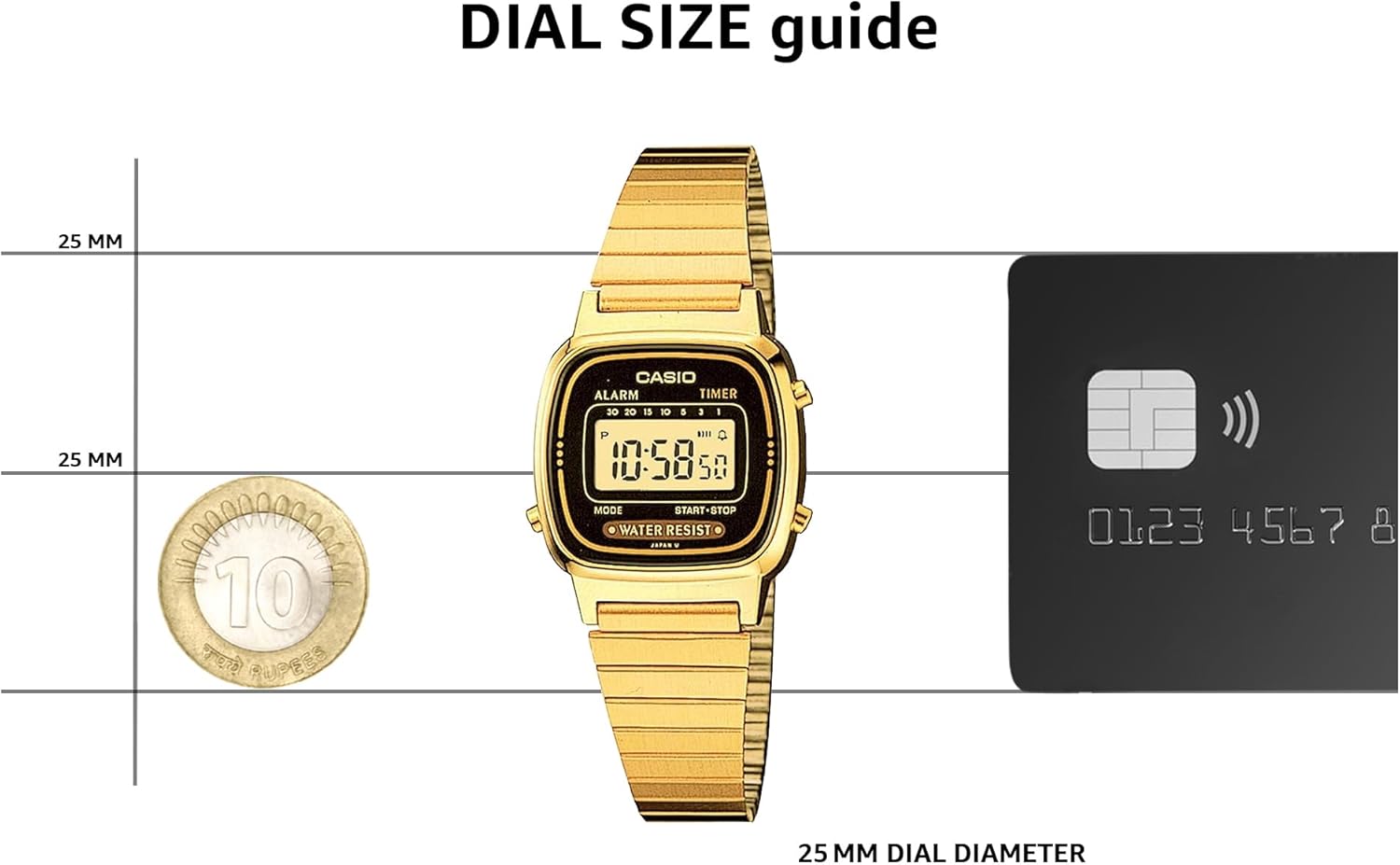 Casio LF20W G-Shock Series | Unisex Digital Watch | Black | WR | 1/100 SEC Stopwatch | World Time | LED Light | Full Auto Calendar | Regular Time Keeping (HR, Min, SEC, PM, Date, Day) | 3 Year Battery - Image 8