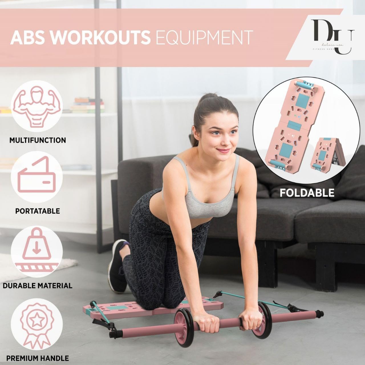 Perfect Push Up Board - All in One Home Gym Equipment, Portable Workout Board with Handles, Ideal for Men's Fitness - Image 4