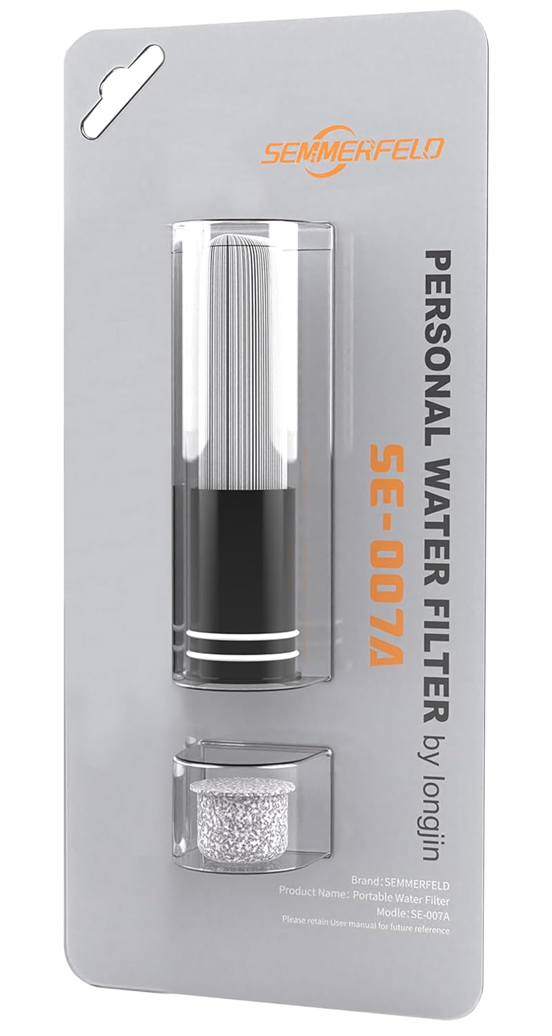 Personal Straw Water Filter to purify Water, Emergency Water Straws Portable Gear for Hiking, Camping, Travel, Fishing, Outing and Emergency Preparedness (1 Filter Cartridge ) - Image 2