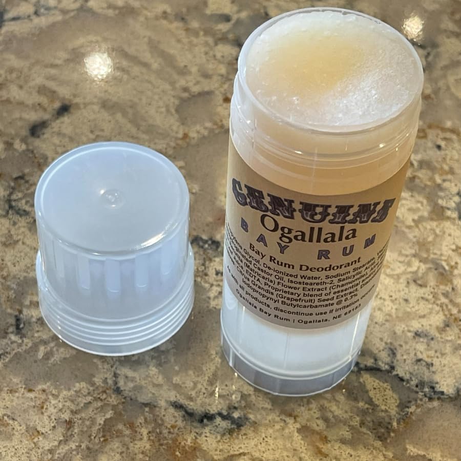 Ogallala Bay Rum | Natural Plant Based Deodorant | Bay Rum Scent | Twist-Up Tube | Size 2.5 oz - Image 4