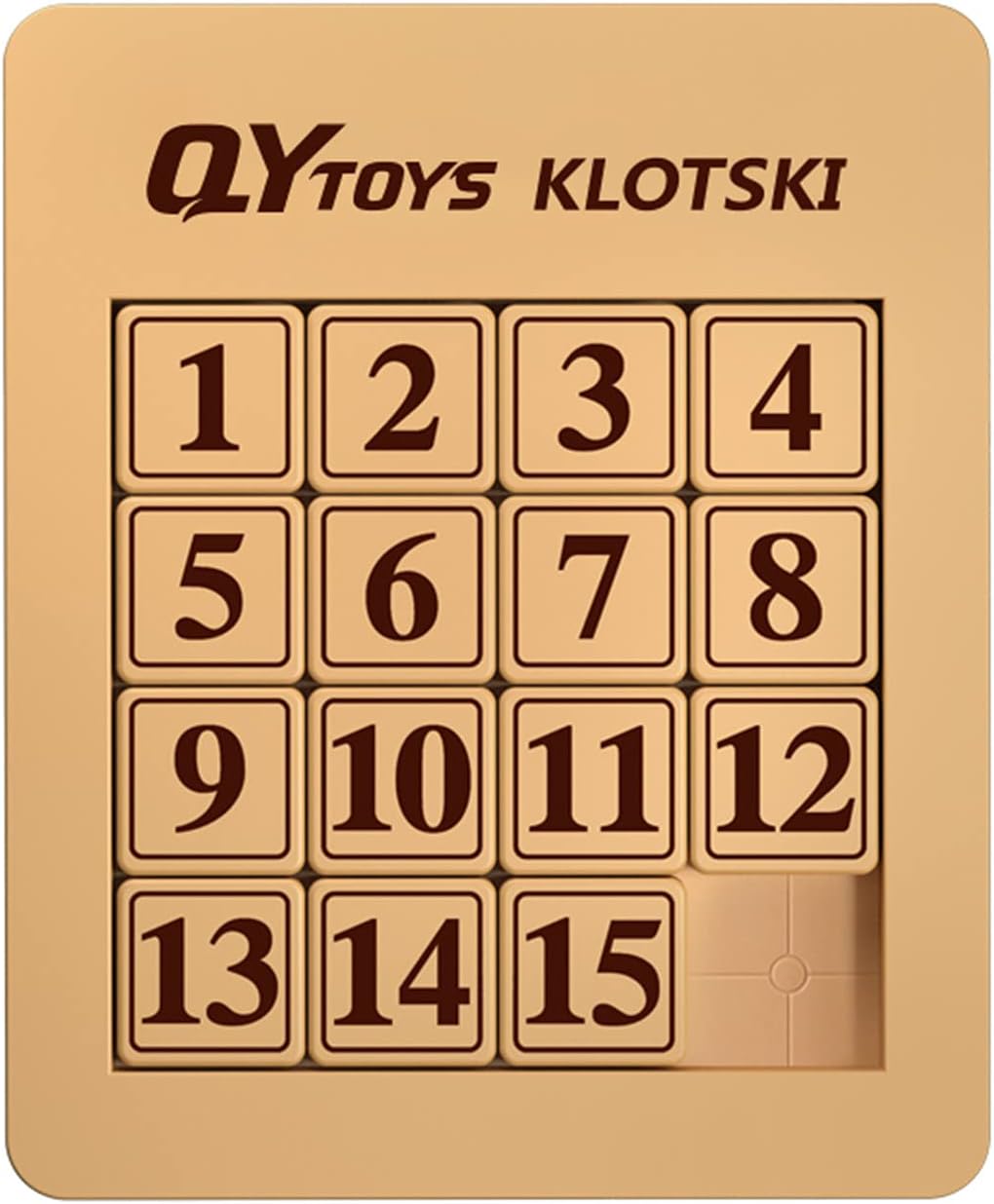 Cuberspeed magnetized Klotski Puzzle Slide Number Puzzle Puzzle Brain Teasers Toy Tangram Jigsaw Intelligence 15 Klotski Puzzle - Image 2