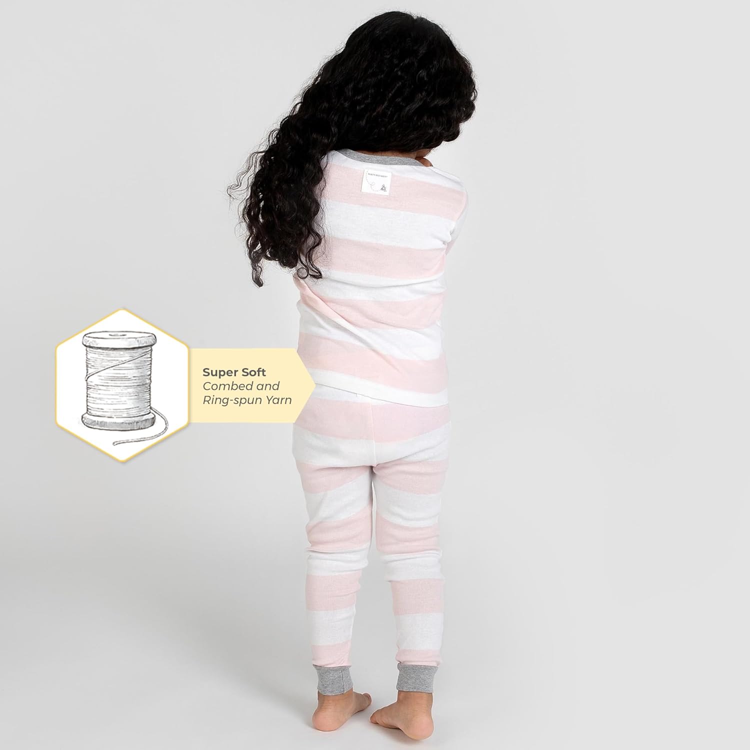Burt's Bees Baby Baby Girls' Pajamas, Tee and Pant 2-Piece Pj Set, 100% Organic Cotton - Image 5
