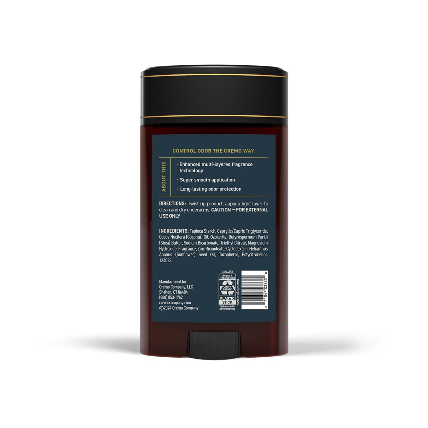 Cremo Palo Santo Aluminum Free Deodorant for Men, 48-hour Long Lasting Odor Protection, 2.65oz - Image 8