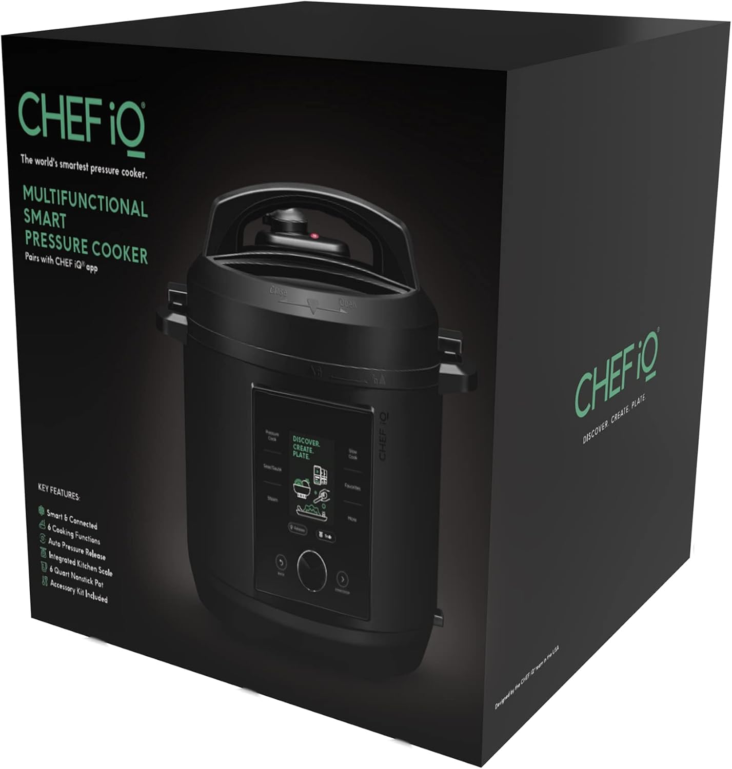 CHEF iQ Smart Pressure Cooker 10 Cooking Functions & 18 Features, Built-in Scale, 1000+ Presets & Times & Temps w/App for 600+ Foolproof Guided Recipes, Rice & Slow Electric MultiCooker, 6 Qt - Image 10