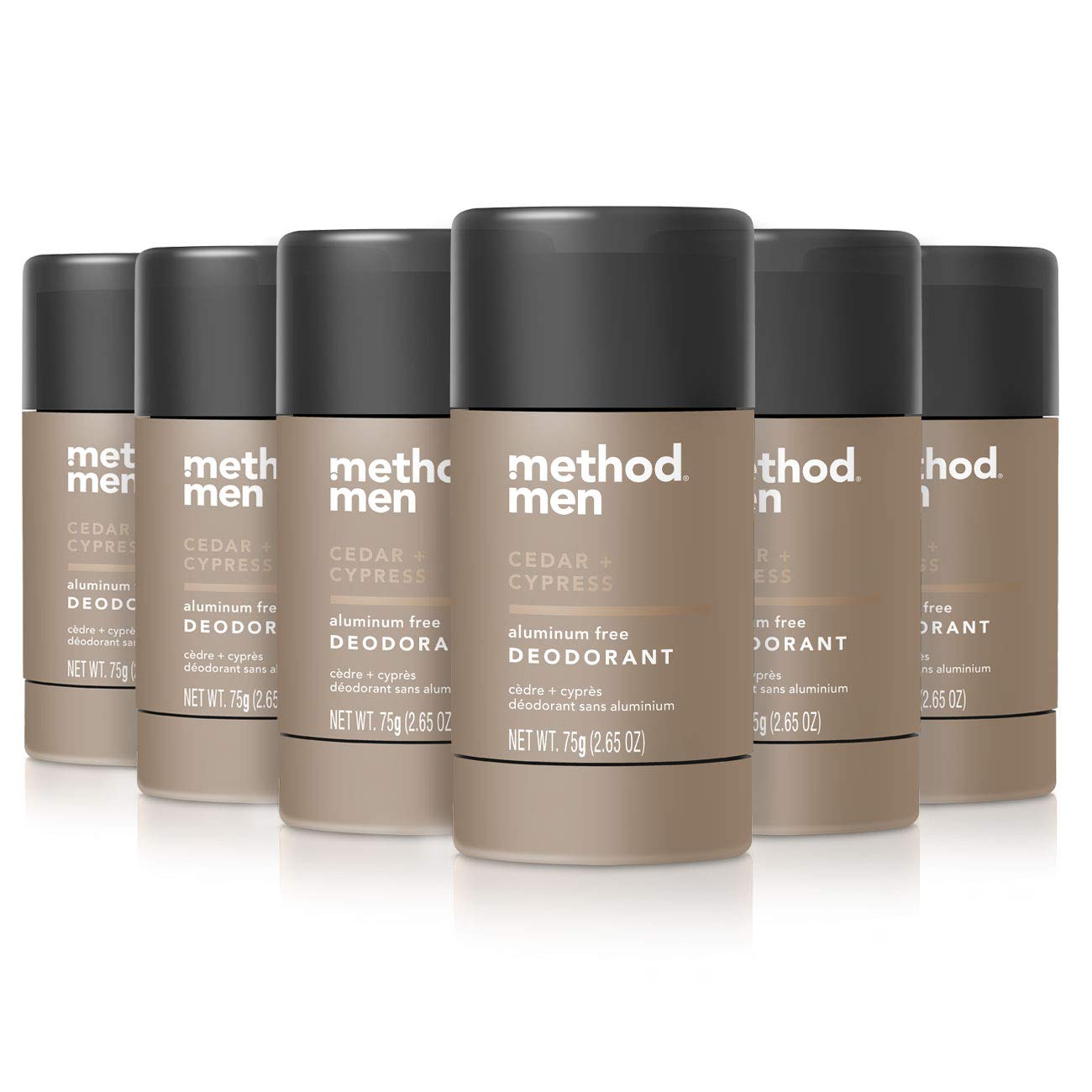 Method Mens Aluminum-Free Deodorant; Cedar & Cypress; 2.65 Ounce Pack of 6 - Image 2