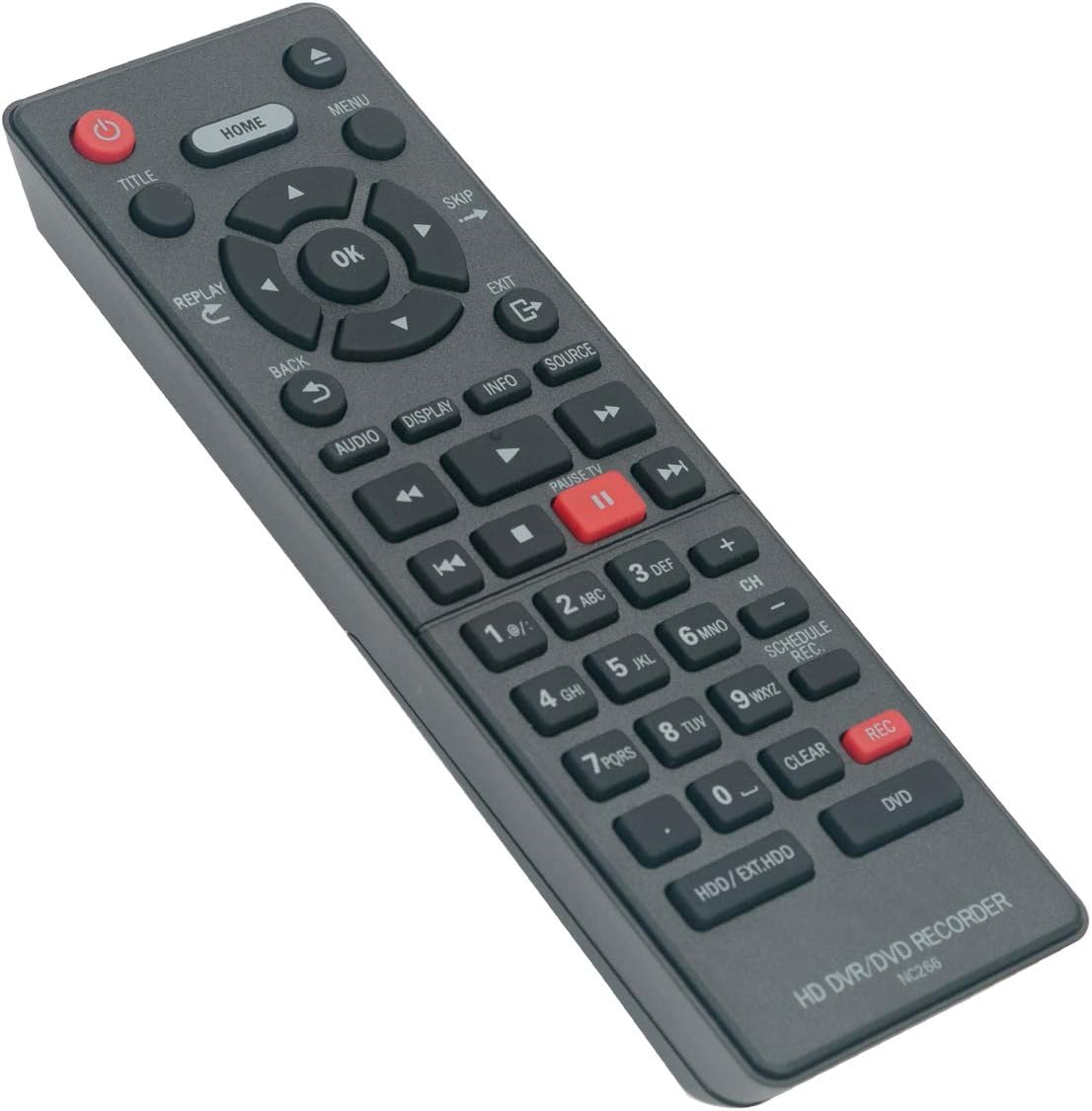 NC266UH NC266 Replacement Remote Control Applicable for Magnavox HD DVR DVD Recorder MDR868H MDR868H/F7 MDR865H MDR865H/F7 MDR867H MDR867H/F7 MDR515H/F7 - Image 4