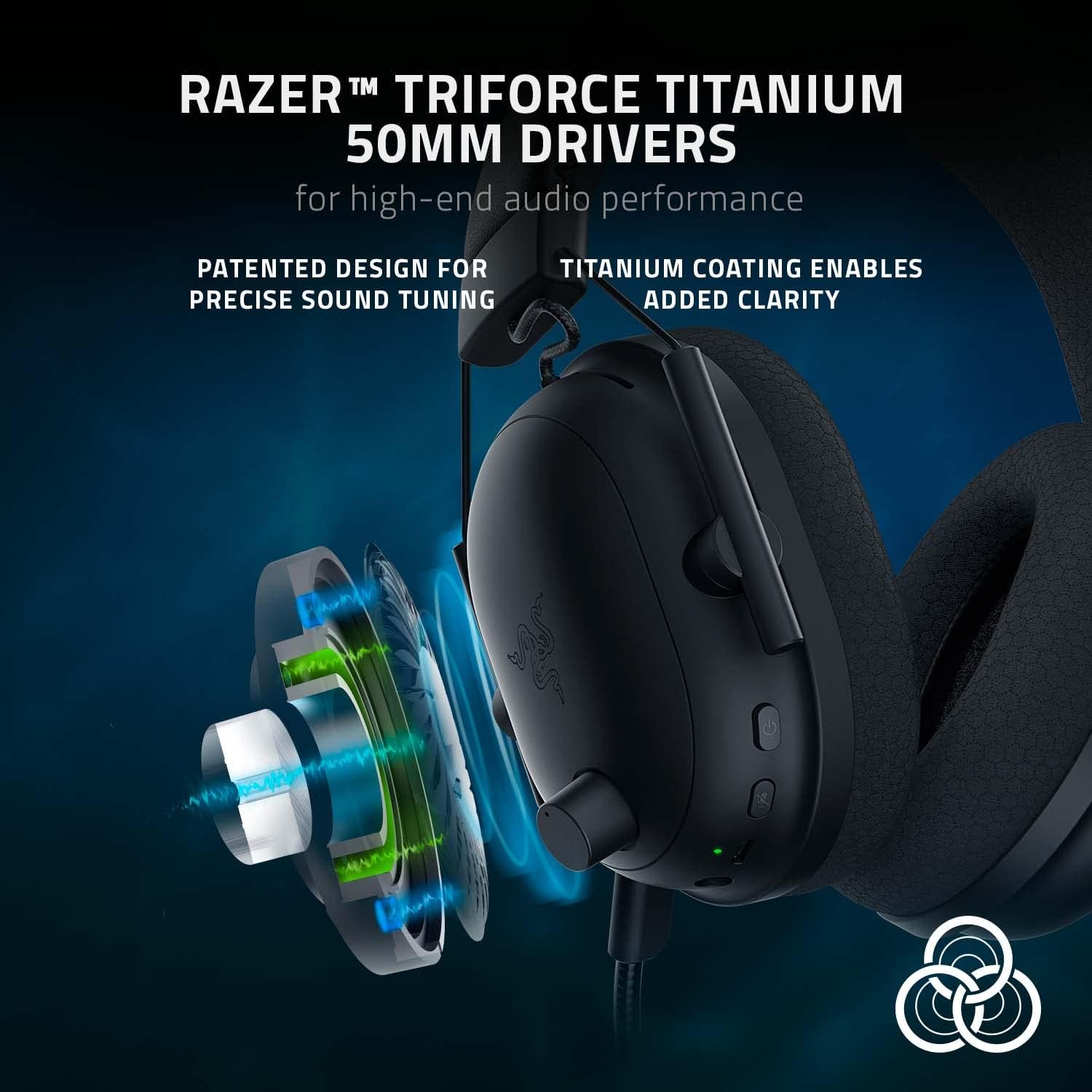 Razer BlackShark V2 Pro Wireless Gaming Headset: THX 7.1 Spatial Surround Sound, Detachable Mic, For PC, Mac, PS4, PS5, Switch- Black (Renewed) - Image 6