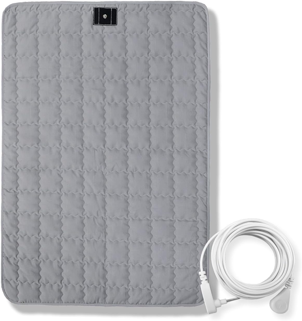 Grounding Mat Cotton Grounded Pad Silver Fiber Earth Connected Mat for Bed (24"x 36",Grey) Improves Sleep, Promotes Circulation - Image 2
