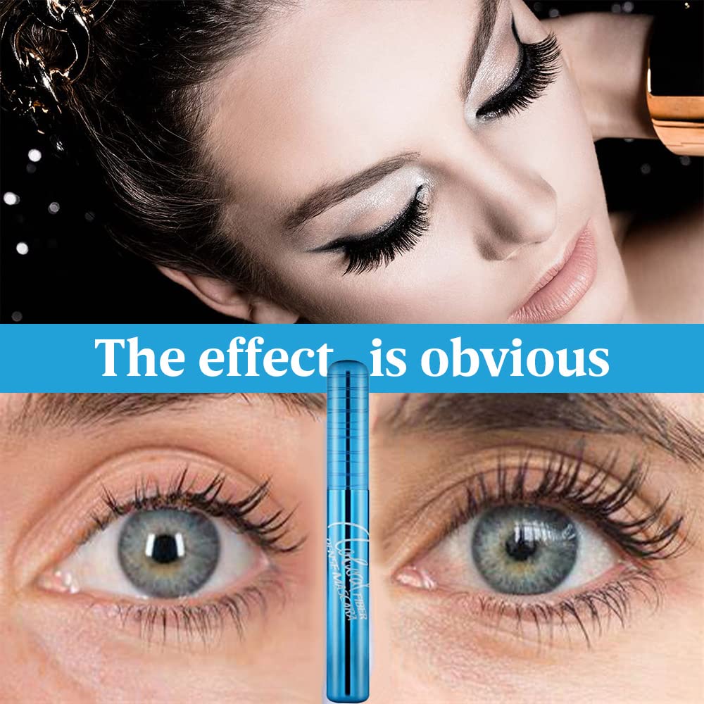 Mascara for Older Women Over 50+, Mascara for Seniors with Thinning Lashes, Lengthening & Volumizing Waterproof Mascara for Older Mature Women Sensitive Eyes (2 PCS) - Image 5