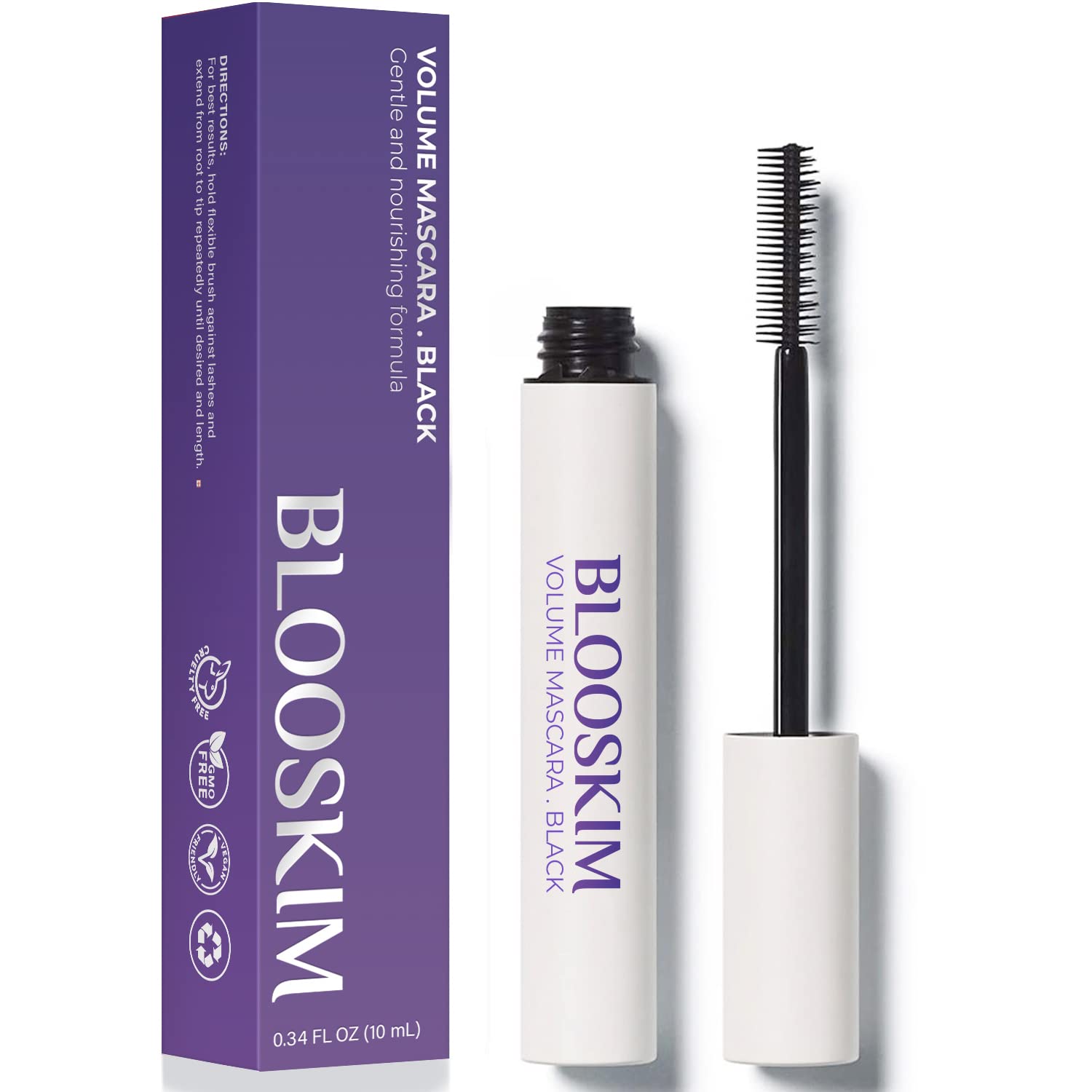 Mascara for Older Women 60 Plus, Prime Mascara, Lengthening & Strengthening Lash Mascara for Mature Women, Volumizing, Long Stay - Black 0.24 FL OZ - Image 2
