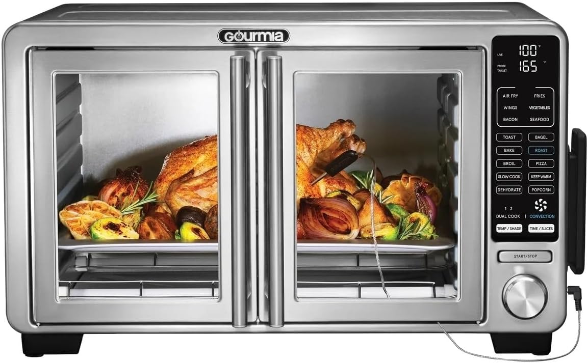 Gourmia XL Digital Air Fryer Toaster Oven with Single-Pull French Doors - Image 2