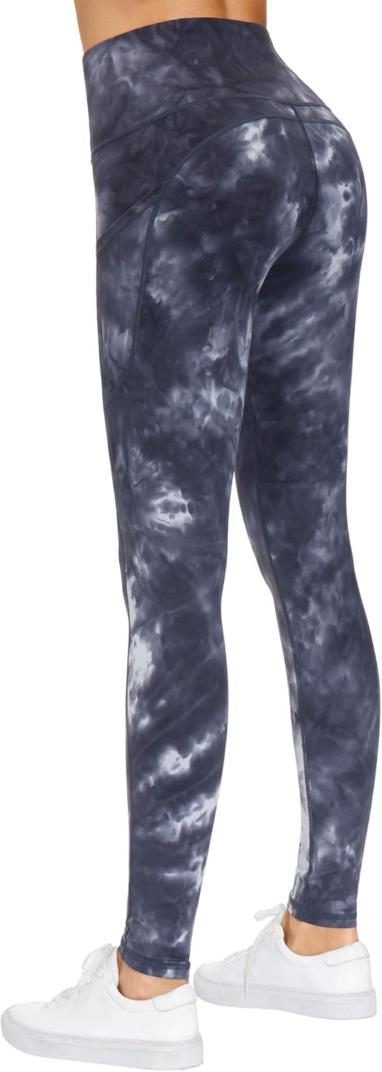 THE GYM PEOPLE Thick High Waist Yoga Pants with Pockets, Tummy Control Workout Running Yoga Leggings for Women - Image 4