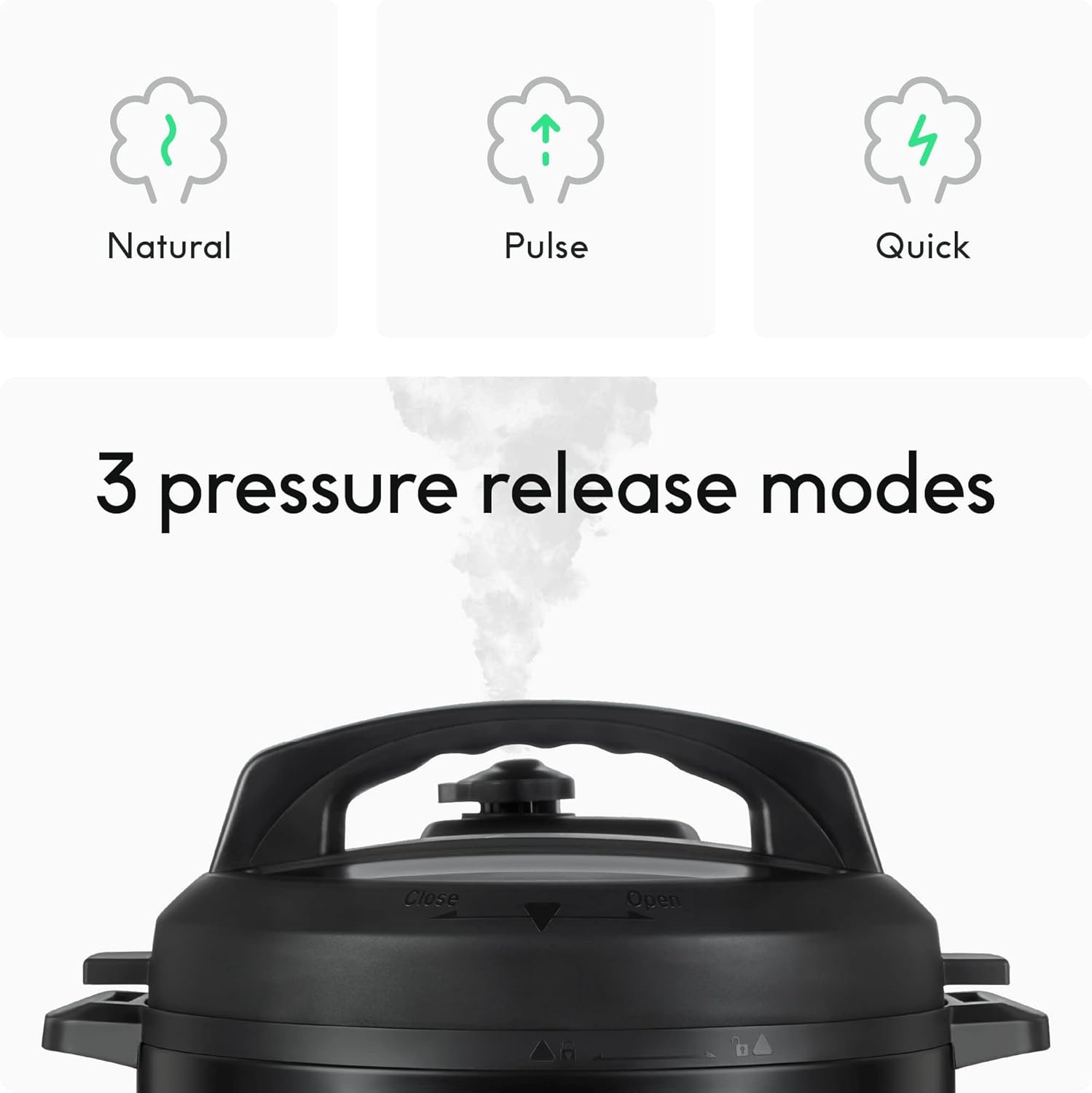 CHEF iQ Smart Pressure Cooker 10 Cooking Functions & 18 Features, Built-in Scale, 1000+ Presets & Times & Temps w/App for 600+ Foolproof Guided Recipes, Rice & Slow Electric MultiCooker, 6 Qt - Image 9
