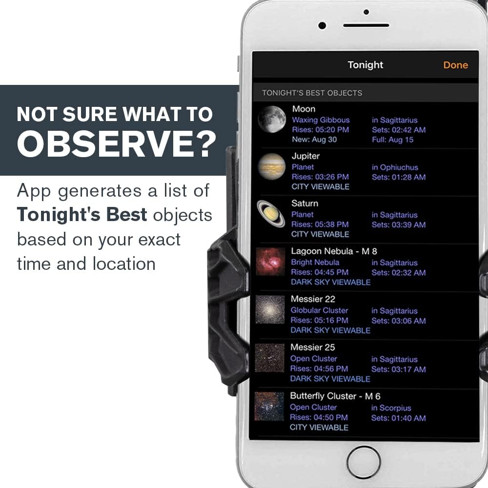 CELESTRON StarSense Explorer DX 130AZ Smartphone App-Enabled Telescope – Works with StarSense App to Help You Find Stars, Planets & More – 130mm Newtonian Reflector – iPhone/Android Compatible - Image 5