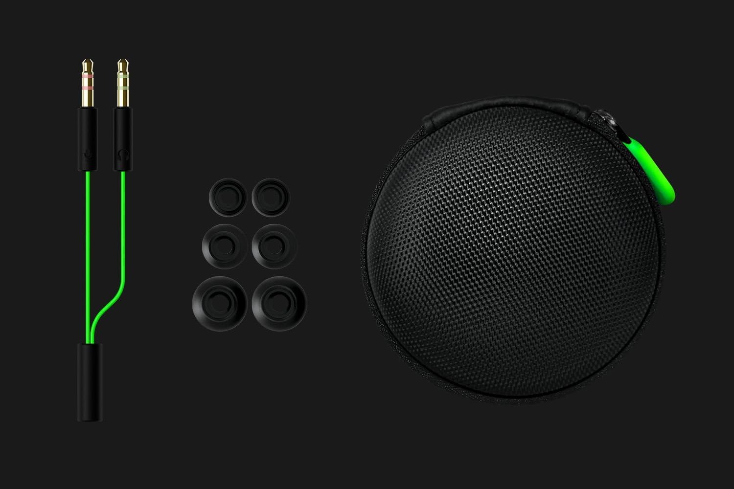 Razer Hammerhead Pro v2 Earbuds: Custom-Tuned Dual-Driver Technology - in-Line Mic & Volume Control - Aluminum Frame - 3.5mm Headphone Jack - Green - Image 10