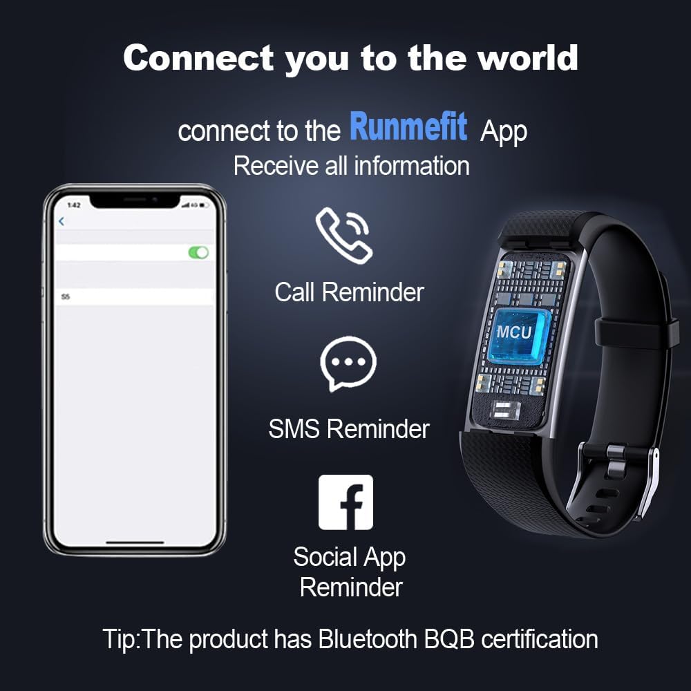 Fitness Tracker with Blood Pressure Heart Rate Oxygen Monitor, Activity Sleep & Temperature Smart Watch IP68 Waterproof Pedometer Step Counter for Kids Man Women S5 - Image 6