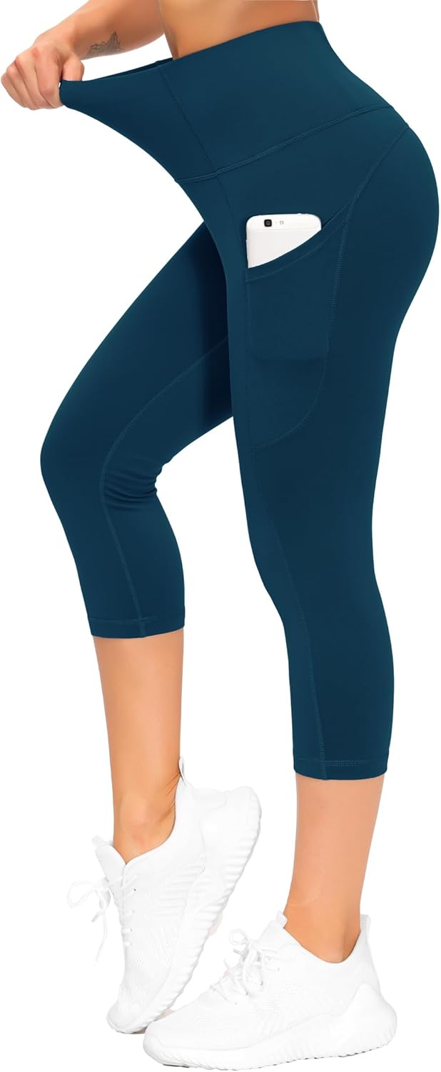 THE GYM PEOPLE Womens' Yoga Pants High Waist with Pocket Tummy Control - Image 6