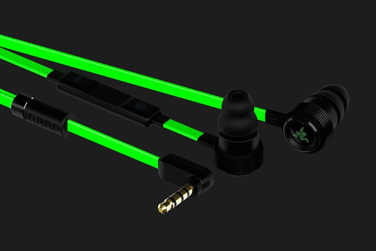 Razer Hammerhead Pro v2 Earbuds: Custom-Tuned Dual-Driver Technology - in-Line Mic & Volume Control - Aluminum Frame - 3.5mm Headphone Jack - Green - Image 8