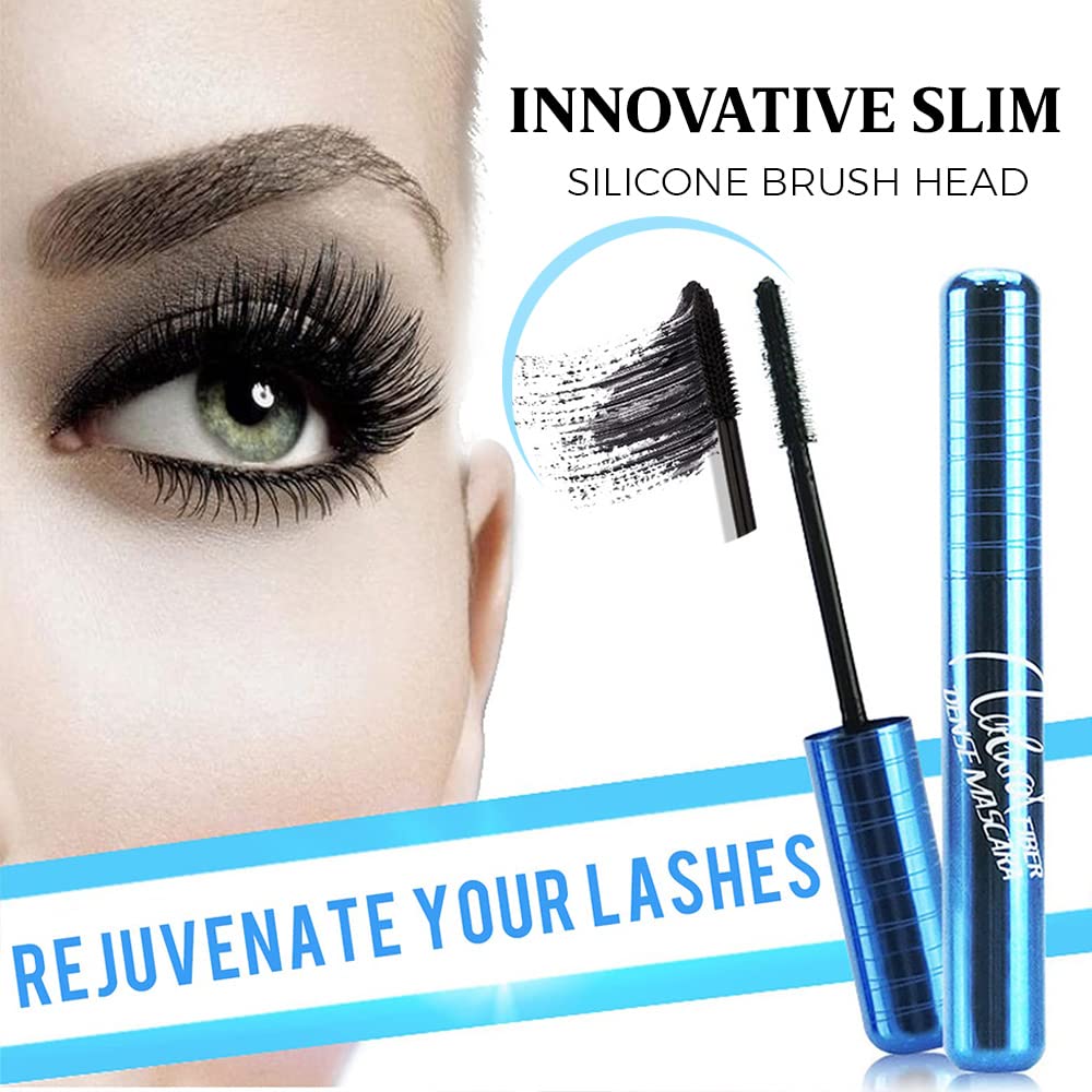 Mascara for Older Women Over 50+, Mascara for Seniors with Thinning Lashes, Lengthening & Volumizing Waterproof Mascara for Older Mature Women Sensitive Eyes (2 PCS) - Image 3