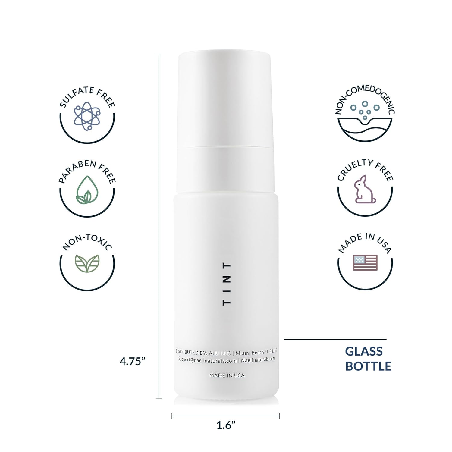 NAELI Anti Aging Tinted Moisturizer SPF 50, Mineral Sunscreen for Face with Zinc Oxide, Peptides & Ceramides, Natural Hydrating Universal Tint - 1.4 oz - Image 4