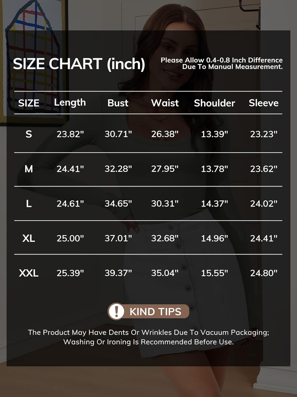 ATHMILE Womens Tops Ribbed Scoop Neck Knit Slim Fitted Casual Basic Tee Shirts for Women Fashion Trendy 2025 - Image 8