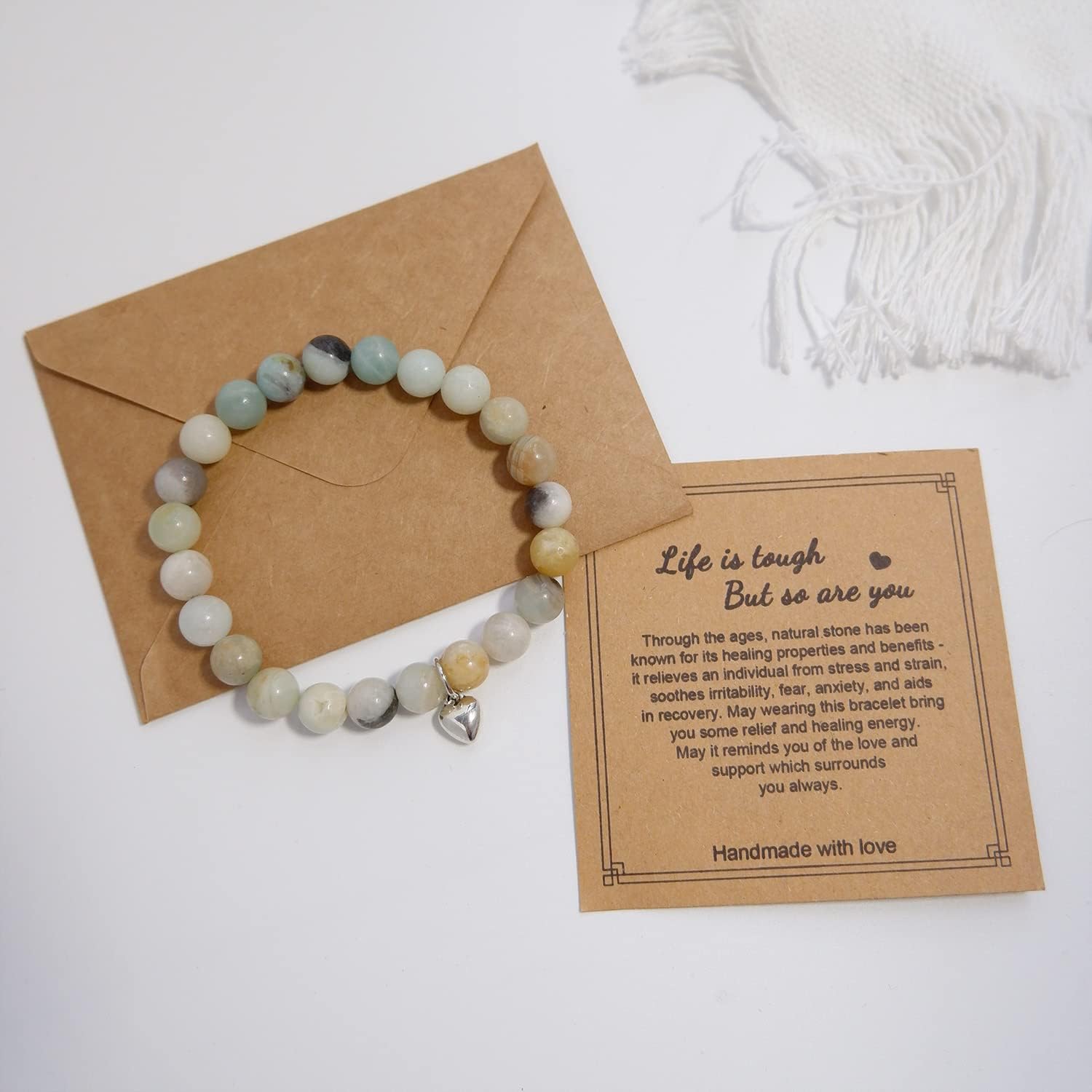 Get Well Soon Gifts for Women,Natural Stone Healing Bracelet, Inspirational Gifts for Women - Image 5