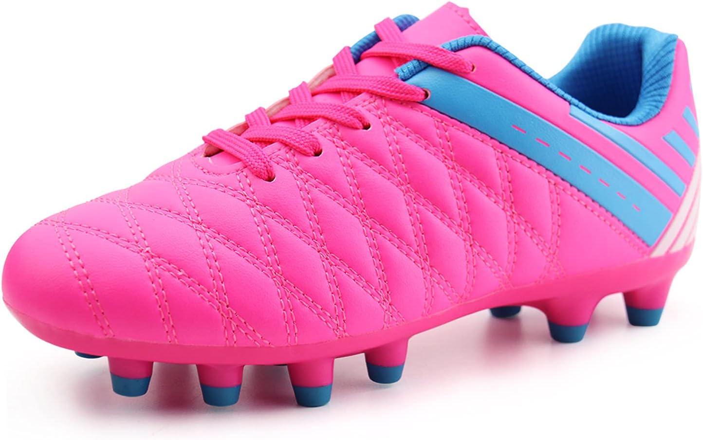 brooman Kids Athletic Soccer Cleats Boys Girls Outdoor Firm Ground Football Shoes - Image 2