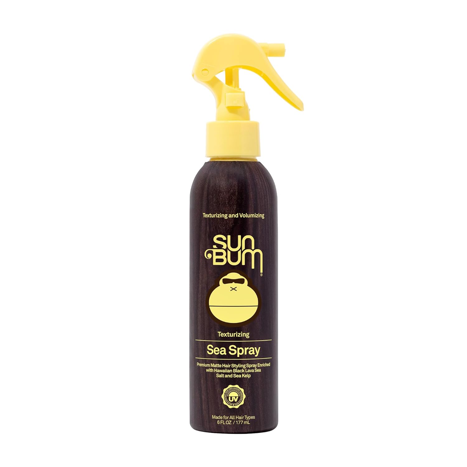 Sun Bum Sea Spray|Texturizing and Volumizing Sea Salt Spray | UV Protection With a Matte Finish | Medium Hold | For All Hair Types | 6 FL OZ Spray Bottle, Clear (80-41025) - Image 2