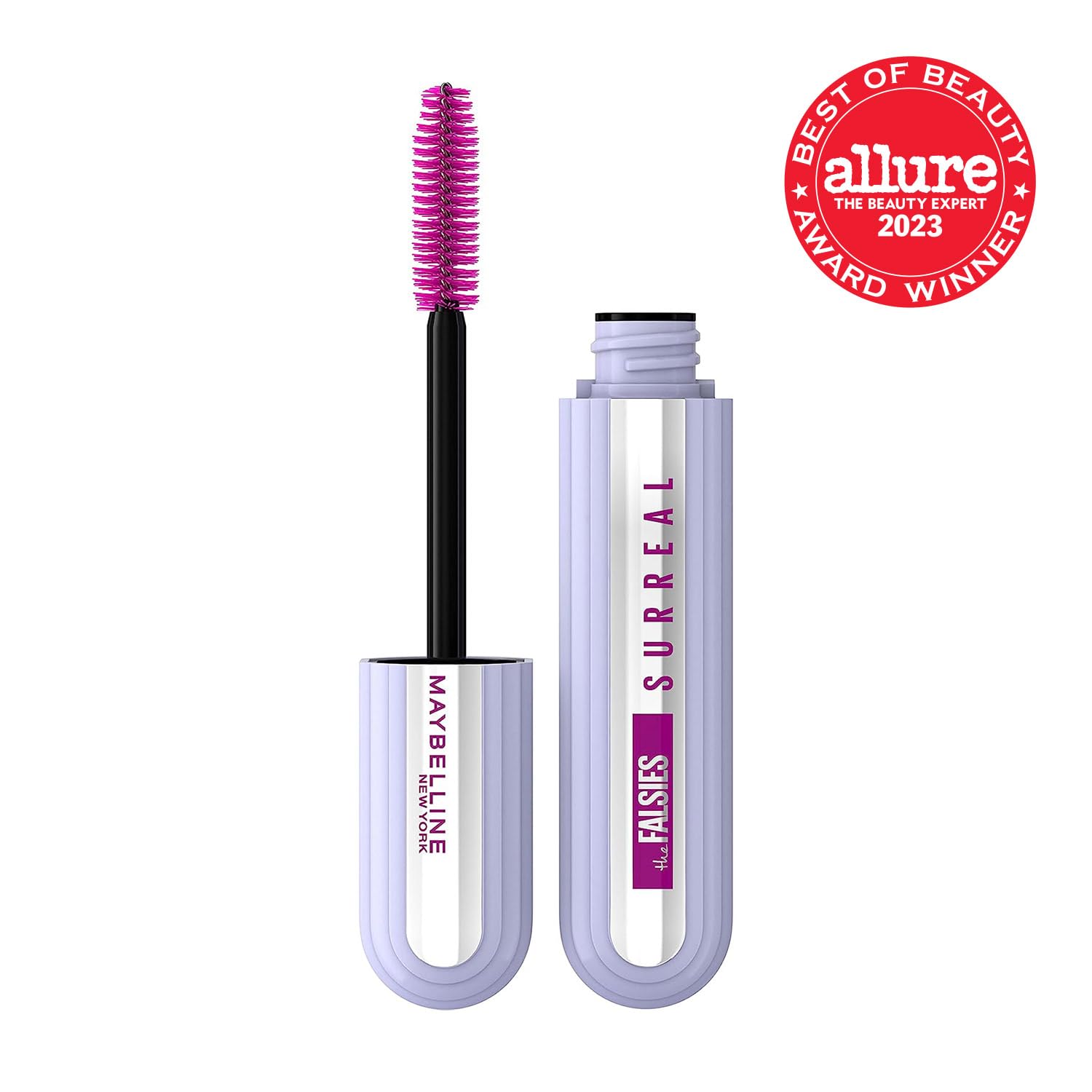 Maybelline The Falsies Surreal Extensions Washable Mascara, Volumizing, Lengthening Mascara Make Up, Blackest Black, 1 Count - Image 3