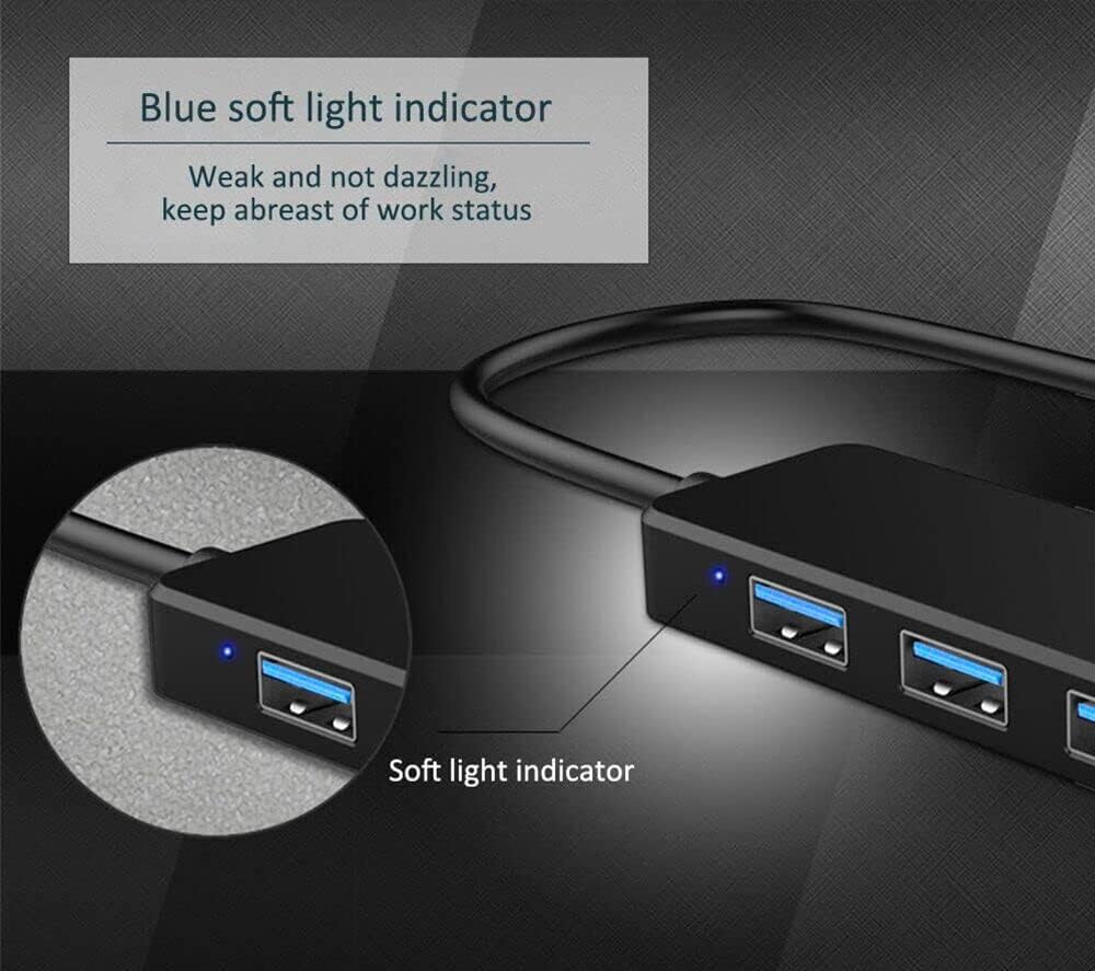 USB 3.0 Hub, VIENON 4-Port USB Hub USB Splitter USB Expander for Laptop, Xbox, Flash Drive, HDD, Console, Printer, Camera,Keyborad, Mouse(Not for Charging) - Image 9
