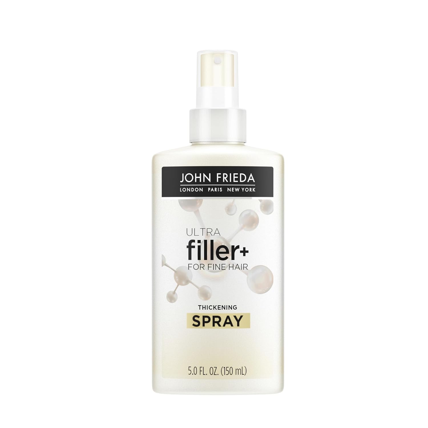 John Frieda ULTRAfiller+ Thickening Spray, Thickening & Strengthening Spray for Damaged or Thin Hair, Infused with Biotin and Hyaluronic Acid to Strengthen Hair for Thicker Fuller Results, 5 Oz - Image 2