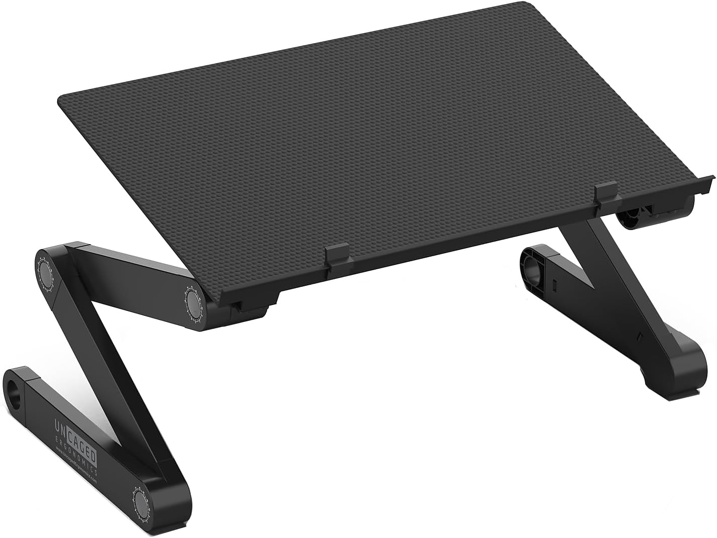WorkEZ Adjustable Laptop Stand for Desk, Adjustable Height Laptop Stand, Ergonomic Foldable Portable PC Holder, Computer Riser, Home Office Supplies - Image 2