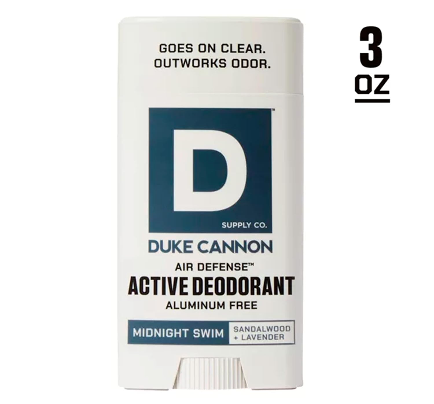 Duke Cannon Supply Co. Air Defense Active Aluminum-Free Deodorant Stick for Men - Midnight Swim - 3oz - Pack Of 01 - Image 4