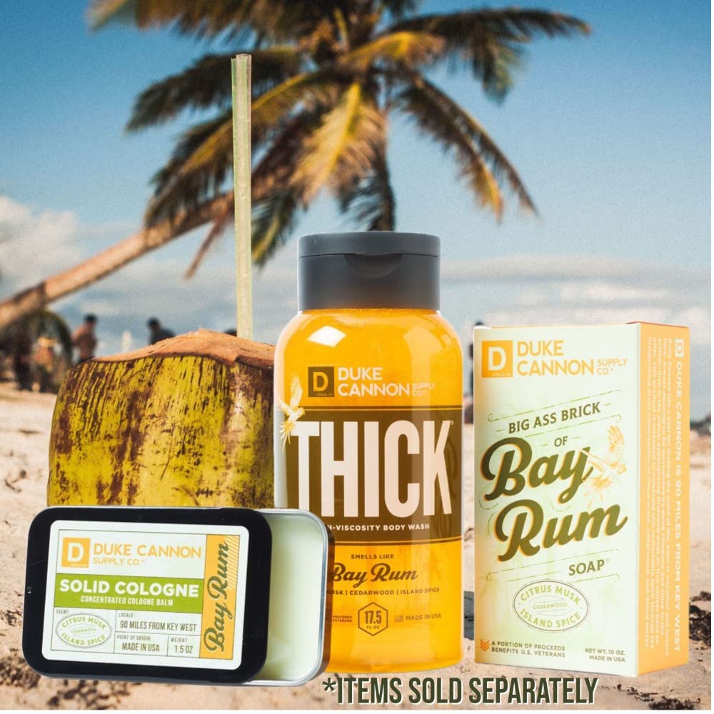 Duke Cannon Supply Co. Solid Cologne for Men Bay Rum (Citrus Musk, Cedarwood, Island Spice) - Concentrated Balm, Travel-Friendly Convenient Tin, 1.5 oz - Image 7