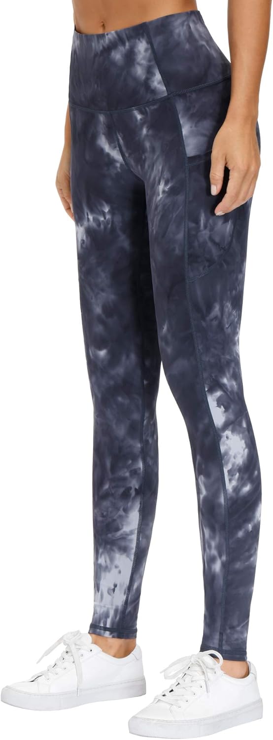 THE GYM PEOPLE Thick High Waist Yoga Pants with Pockets, Tummy Control Workout Running Yoga Leggings for Women - Image 3