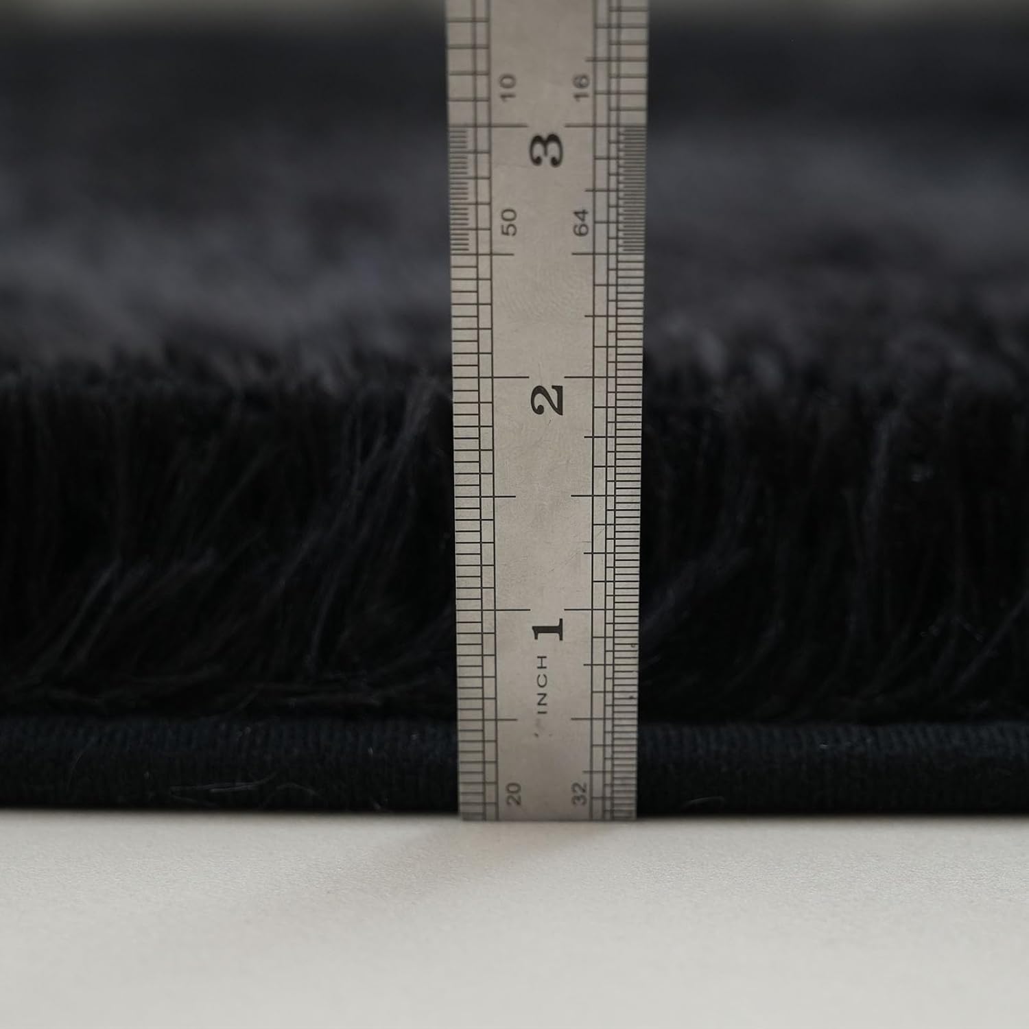 Ultra Soft Fluffy Area Rugs for Bedroom Living Room 5x8, Nursery Rug, Non-Slip Carpet for Kids Dorms Decor, Shaggy Bedside Rug, Black - Image 9